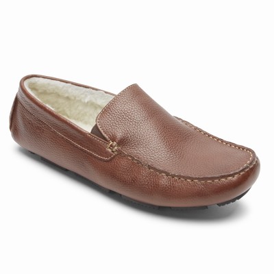 Rockport Rhyder Slipper Freizeitschuhe Herren Braun NOZ-278436
